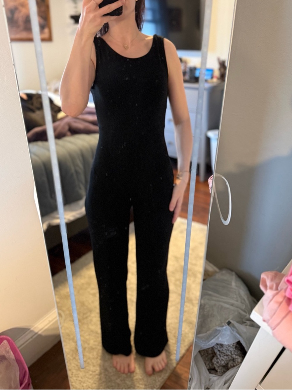 Classic Black Sleeveless Jumpsuit - Women's
